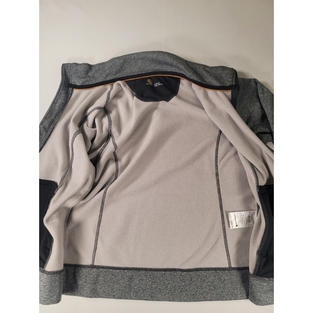 Carhartt Force Extremes Womens Large Full Zip Jacket Gray Fleece Lined - Picture 7 of 10